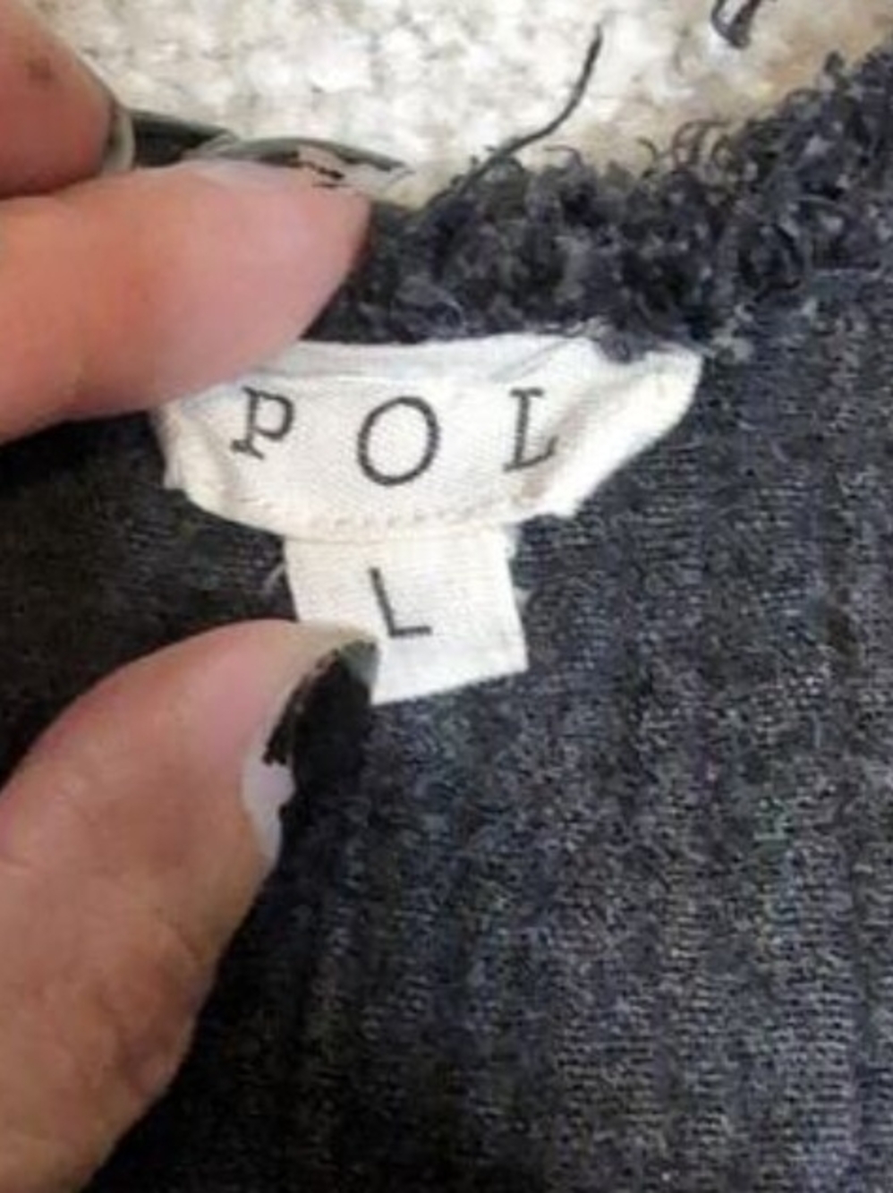 POL Asymmetrical Lace Tank Top EUC - Picture 6 of 7